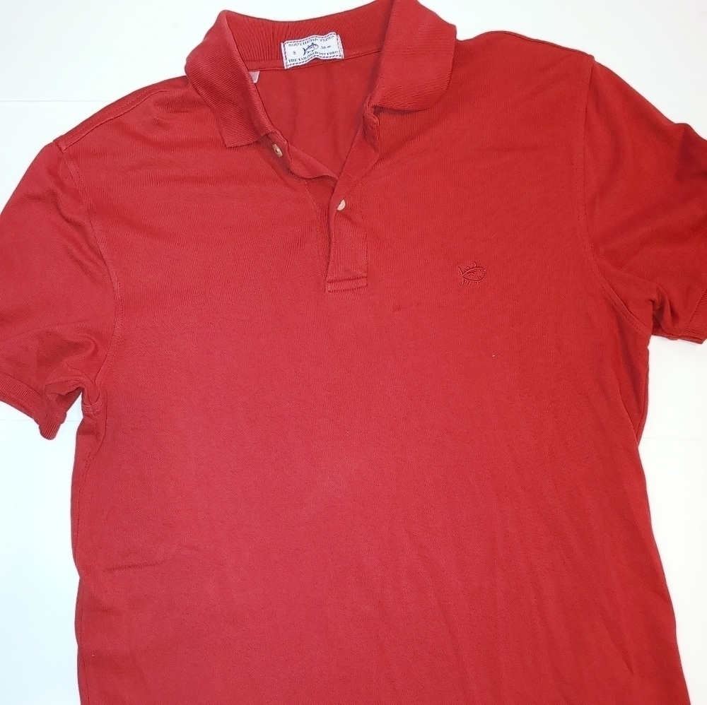 Southern Tide Red Polo Shirt S